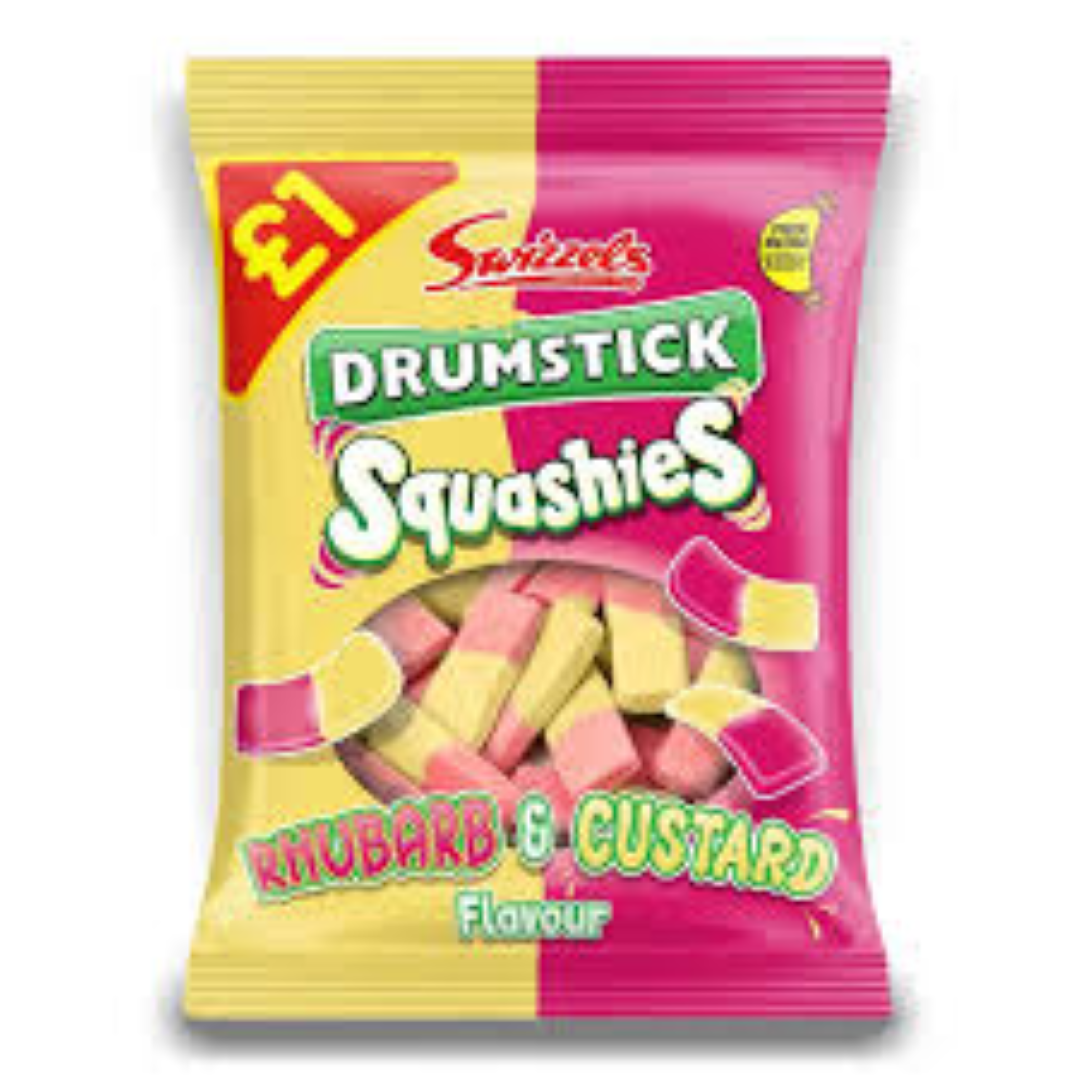 SWIZZELS SQUASHIES DRUMSTICK RHUBARB 131G